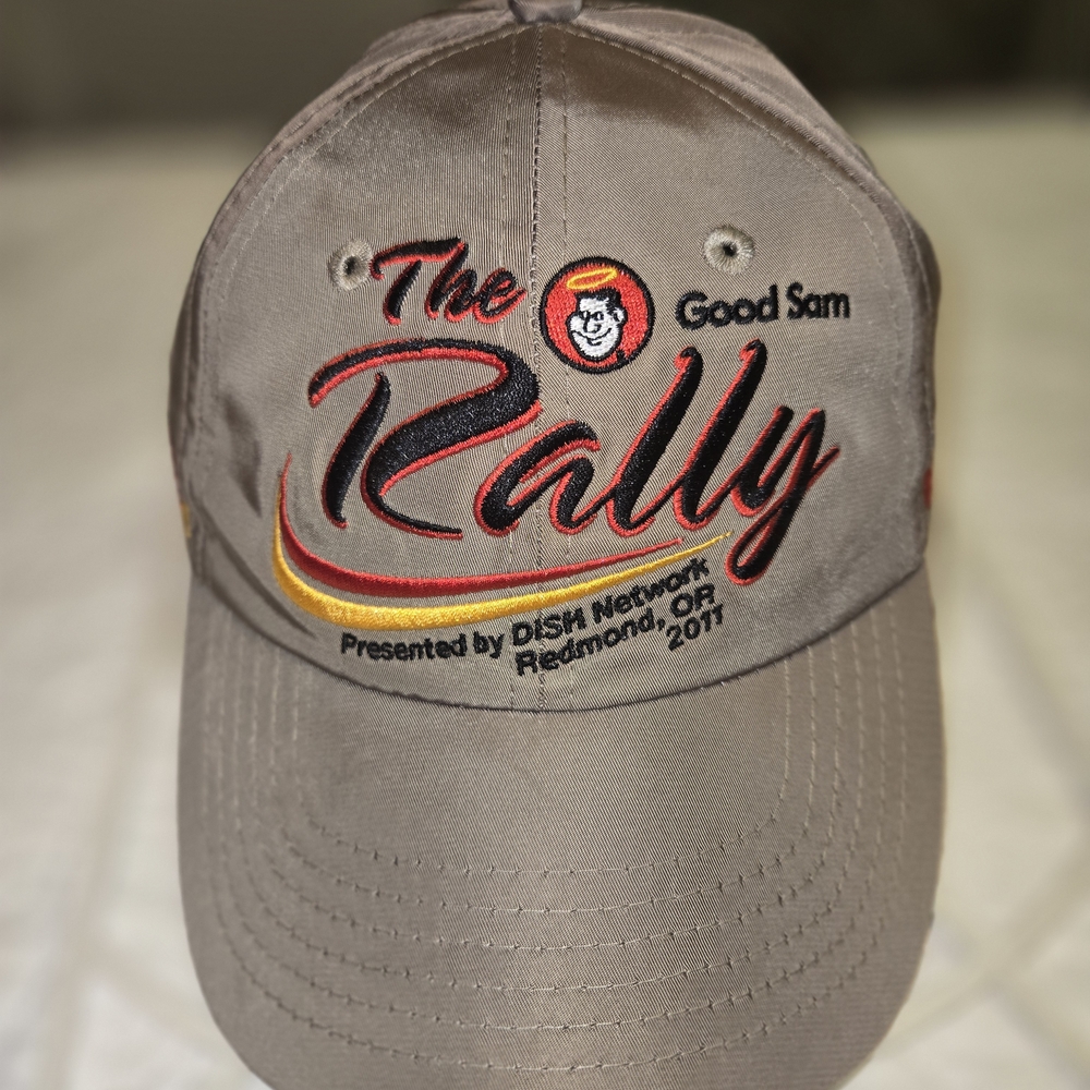 TRAILER LIFE CAMPING LIFE "THE RALLY" REDMOND OREGON HAT BROWN ADJUSTABLE F22
